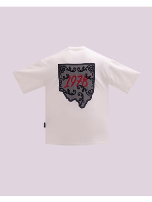 İnfighter Erkek Kısa Kol Tulle Elegance Oversize Ekru