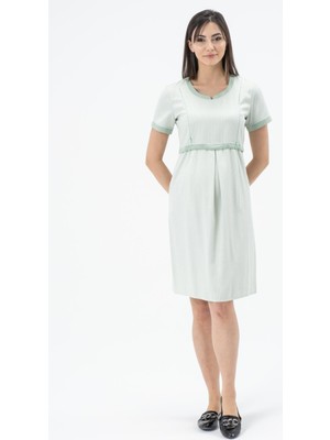 Busa Hamile Elbise Mintyeşili