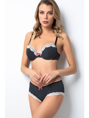 Miorre Push-Up Dolgulu Puantiyeli Sütyen Takım