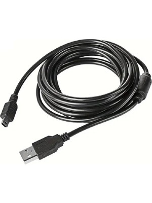 Derwell 5 Metre 5m Mini USB To USB Data Şarj Kablosu Kamera Mp3 Ps3 Radyo Navigasyon Şarj Kablosu Piramit Uç Cabble