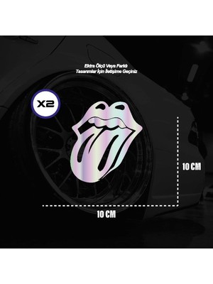 Dil Emoji Motosiklet Araba Laptop Sticker Yapışkanlı Folyo