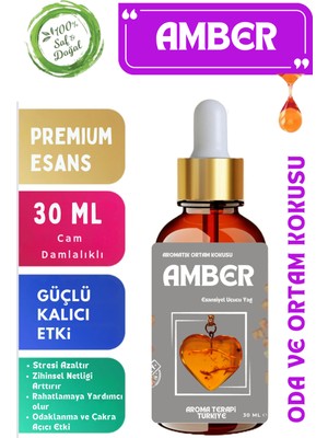Aroma Terapi TR Amber - Esansiyel Koku Yağı 30 ml - Oda ve Ortam Kokusu