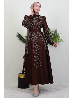 Buğlem Taşlı Abiye Acı Kahve