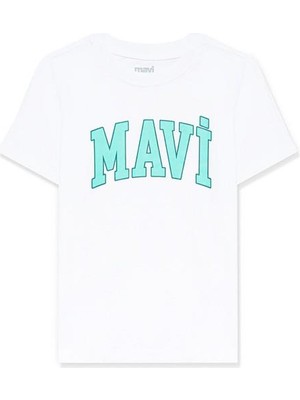 Mavi Mavi Logo Baskılı Pembe Tişört 7610109-86953