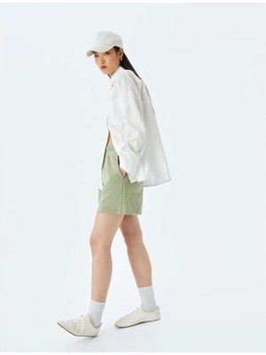 Koton Cep Detaylı Beli Bağcıklı Rahat Kalıp Şort