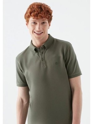 Mavi Erkek Haki Polo Tişört 063247-33198