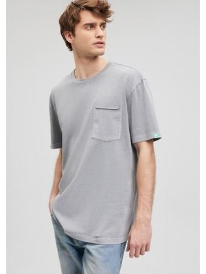 Mavi Cepli Gri TIŞÖRT0612090-80615