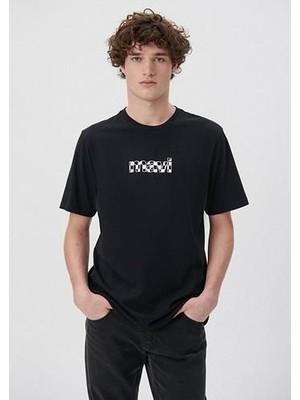 MAVİ BASKILI TİŞÖRT