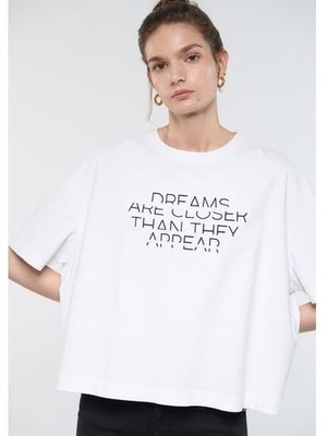 Mavi Kadın Dreams Baskılı Tişört 1611739-620