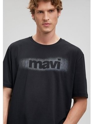 MAVİ BASKILI TİŞÖRT