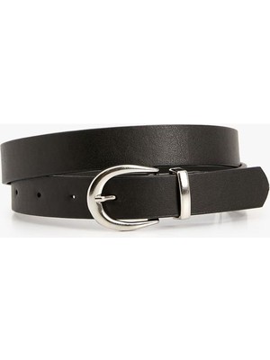 Koton Kemer Deri Görünümlü Metal Toka Detaylı