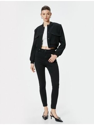 Koton Dar Paça Yüksek Bel Esnek Kot Pantolon - Carmen Skinny Jeans