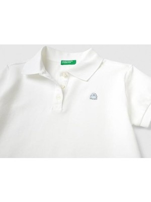 United Colors of Benetton 3WG9C300O Polo Yaka Kız Çocuk T-shirt