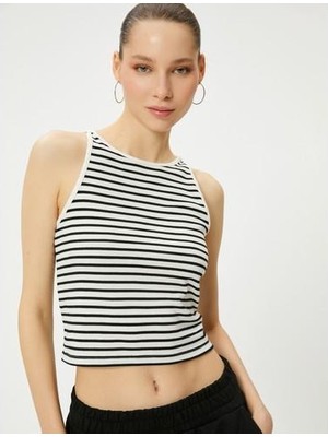 Koton Kısa Atlet Bisiklet Yaka Viskoz Karışımlı