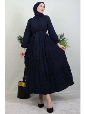 Giza Store Evren Düğmeli Elbise Lacivert