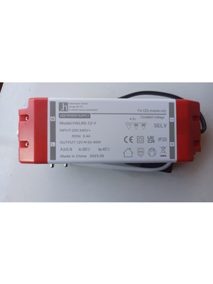 Tabaş LED Güç Kaynağı  LED EVG60W HAL60-12-Y 12V 5A 60W LED Güç Kaynağı LED EVG60W HAL60-12-Y 12V 5A 60W LED Güç Kaynağı
