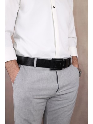 Papuç Sepeti SMT-4411 Erkek Hakiki Deri Kot Kemeri