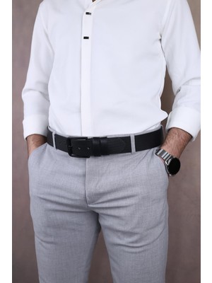 Papuç Sepeti 4401 Erkek Kot & Kumaş Kemeri