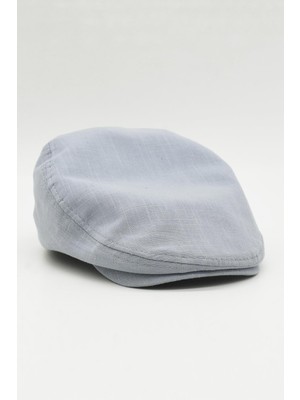 Külah Erkek Gri Kasket Yazlık Düz İskoç Şapka