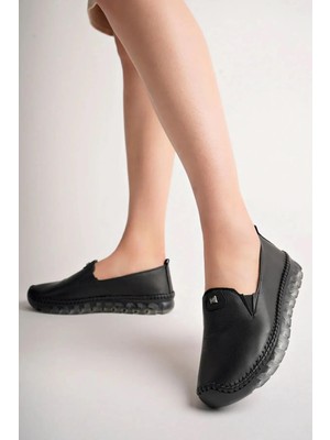 Castle Black 22388 Kadın Günlük Hakiki Deri Ortopedik Ayakkabı