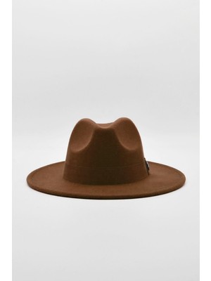 Kadın Kahve Fötr Şapka