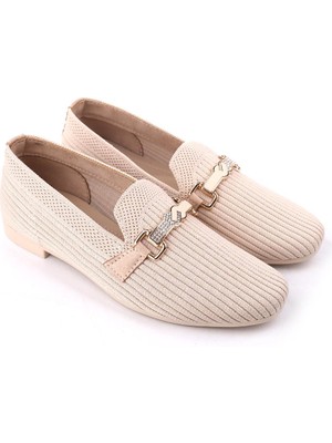 Papuç Sepeti 303 Kadın Triko Örme Günlük Babet Ayakkabı