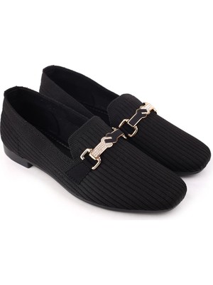 Papuç Sepeti 303 Kadın Triko Örme Günlük Babet Ayakkabı