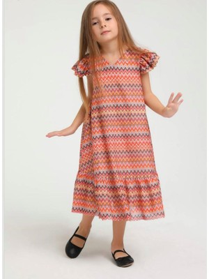 7-12 Yaş Arası Renkli Kız Çocuk Elbise