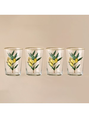 Olive Meşrubat Bardağı 4'lü Yeşil (510 Cc)