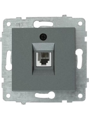 Ovivo Grano Füme  Numeris RJ11-623 Kabl Modül+Kapa (Ürün Çerçevesizdir)
