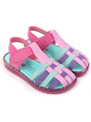 Papuç Sepeti Arzn 4833 Kız Çocuk Ortopedik Rahat Taban Sandalet