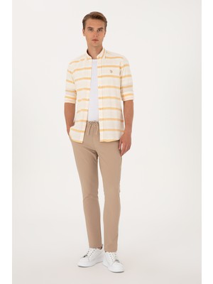 U.s. Polo Assn. Erkek Bej Pantolon (Kanvas-Chino) 50300436-VR011