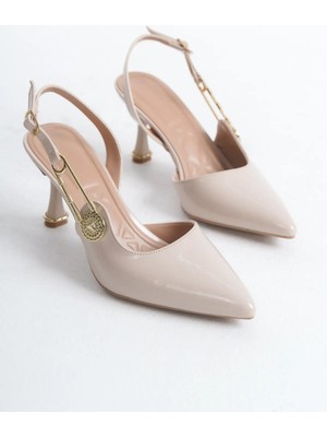 Papuç Sepeti MÇ025 Kadın Klasik 8,5 cm Topuklu Ayakkabı