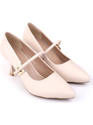 Papuç Sepeti 4771 Kadın 7,5 cm Topuklu Rahat Ayakkabı