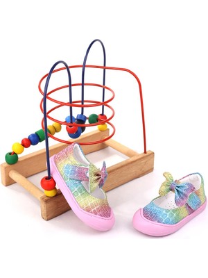 Papuç Sepeti - Arzn 4826 Kız Bebek Ortopedik Ilk Adım Ayakkabısı