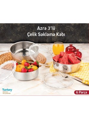 Paslanmaz Çelik Saklama Kabı, Şık ve Dayanıklı Mutfak Gereci