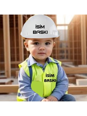 Essafe Çocuk Mühendis Yelek Seti ( İsim Baskılı )