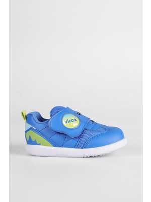 Vicco Donut Saks Mavi İlk Adım Sneaker Erkek Düz Tabanlı Rahat Kullanım İçin