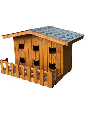 Ahşap Kedi Evi