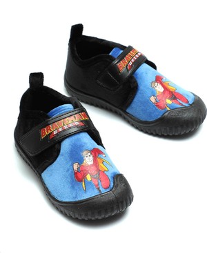 Gezer Kışlık Braveman Baskılı Rahat Cırtlı Erkek Bebek Çocuk Panduf