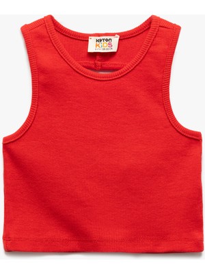 Koton Pamuklu Arkası Pencere Detaylı Kolsuz Ribanalı Atlet