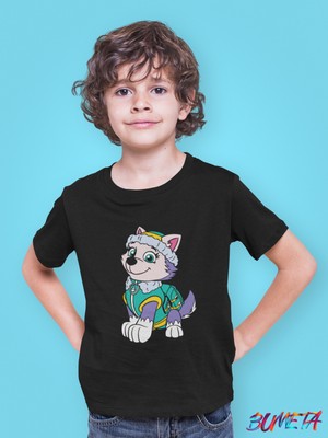 Bumeta Everest ile Dağ Görevi Paw Patrol Çocuk Tişört T-Shirt
