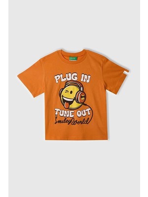 United Colors Of Benetton Erkek Çocuk Smile T Shirt Turuncu 3I1XG10IH