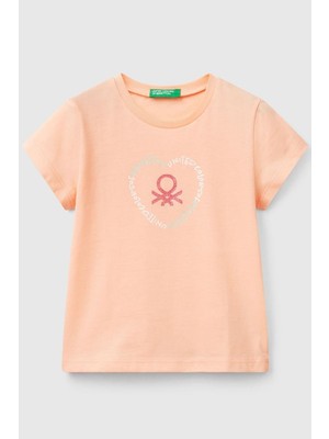United Colors Of Benetton Kız Çocuk T Shirt Somon 3I1XG10HU