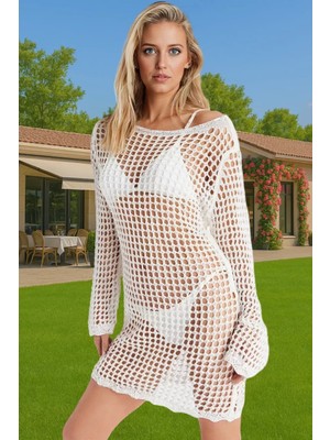 Rahat Triko Örme Uzun Kollu Plaj Elbisesi Günlük Şıklık Için Özenle Seçilmiş Profesyonel Görünüm