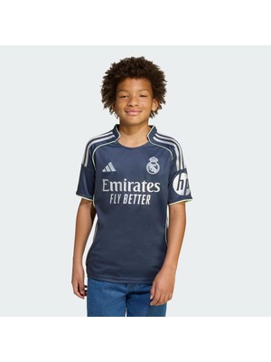 adidas Real Madrid 25-26 Deplasman Çocuk Lacivert Futbol Forması.-