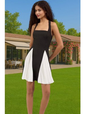 Kısa A Kesim Abiye Elbise Dokuma Kumaş Şık Tasarım Mükemmel Uyum Mükemmel Uyum Uzun Ömürlü