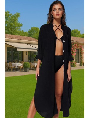 Yazlık Şık Viskoz Dokuma Midi Elbise Rahat Günlük Kullanım Kaliteli Işçilik Günlük Kullanım Için