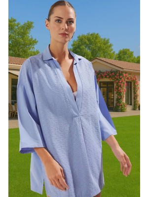 Rahat Yazlık Beyaz Mini Elbise Pamuklu Keten Görünümlü Brode Zarifane Tasarım Uzun Ömürlü