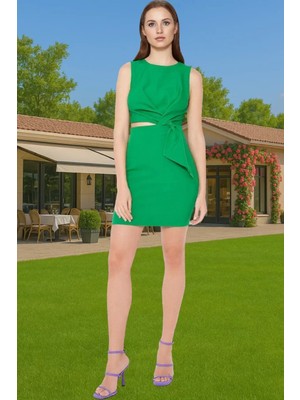 Modern Bodycon Kısa Abiye Elbise Finike Dokuma Polyester Karışımlı Özenle Seçilmiş Rahat Kullanım